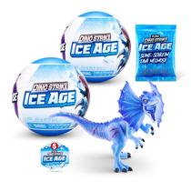 Pacote Toy 5 Surprise Dino Strike Ice Age 2 com dinossauros, lodo