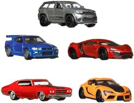 Pacote Toy Hot Wheels Premium Cars Fast & Furious HJC15