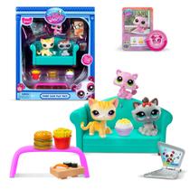 Pacote Toy Littlest Pet Shop Diner Dash Play com 3 Bobble Head Pacote Toy Littlest Pet Shop Diner Dash Play com 3 Bobble Head