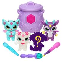 Pacote Toy Magic Mixies Mixlings Sparkle Magic Mega 4 para crianças a partir de 5 anos