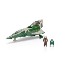 Pacote Toy Star Wars Micro Galaxy Squadron Jedi Starfighter