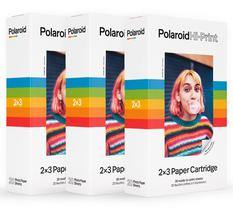 Pacote triplo de papel fotográfico Polaroid Hi-Print 2x3 (60 folhas) Pacote triplo de papel fotográfico Polaroid Hi-Print 2x3 (60 folhas)