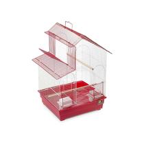 Pacote único Keet Cage Prevue Pet House Style 41614 vermelho/branco Pacote único Keet Cage Prevue Pet House Style 41614 vermelho/branco