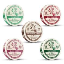 Pacote Variado Caffeine Break com 50 mg de Cafeína em Sachês, 5 Sabores Pacote Variado Caffeine Break com 50 mg de Cafeína em Sachês, 5 Sabores