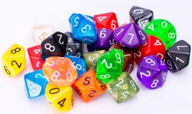 Pacote variado de 25 dados de 10 lados Easy Roller Dice Co.