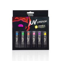 Pacote variado de 6 cores com batom UV Blacklight Splashes & Splills