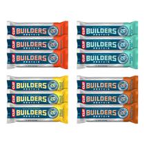 Pacote variado de barras de proteína Clif Builders 12x68g