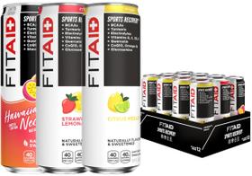Pacote variado de bebida de recuperação LIFEAID FITAID 355 ml (pacote com 12) Pacote variado de bebida de recuperação LIFEAID FITAID 355 ml (pacote com 12)