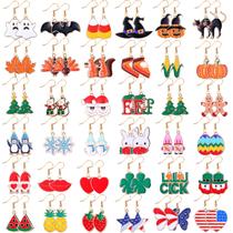 Pacote variado de brincos Nosiny Holiday de 36 pares para mulheres Pacote variado de brincos Nosiny Holiday de 36 pares para mulheres