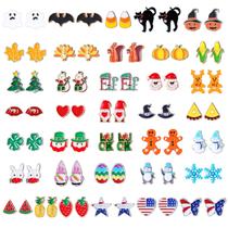 Pacote variado de brincos Nosiny Holiday de 36 pares para mulheres Pacote variado de brincos Nosiny Holiday de 36 pares para mulheres