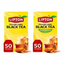 Pacote variado de chá preto e café descafeinado Tea Lipton com 100 sacos