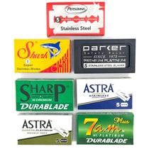 Pacote variado de lâminas de barbear Double Edge 100 Blades Taconic