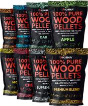 Pacote variado de pellets de madeira Kona para Ninja Woodfire Grill de 8 kg Pacote variado de pellets de madeira Kona para Ninja Woodfire Grill de 8 kg