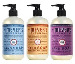 Pacote variado de sabonete líquido para mãos Mrs. MEYER'S CLEAN DAY Pacote variado de sabonete líquido para mãos Mrs. MEYER'S CLEAN DAY