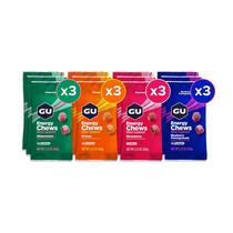 Pacote variado Energy Chews GU Energy com 24 porções Pacote variado Energy Chews GU Energy com 24 porções