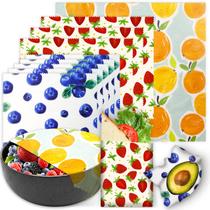 Pacote WDG com 9 embalagens de cera de abelha para armazenamento de alimentos, orgânico, laranja Pacote WDG com 9 embalagens de cera de abelha para armazenamento de alimentos, orgânico, laranja