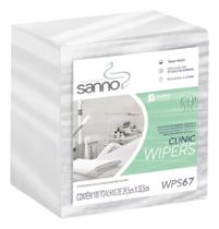 Pacote wiper clinic dobrados branco 100 fl santher Pacote wiper clinic dobrados branco 100 fl santher