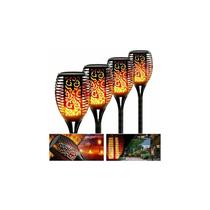 Pacote x4 de tochas Solar LED Garden Stakes