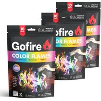Pacotes Color Flame GOFIRE, pacote com 30 pacotes para uso interno e externo Pacotes Color Flame GOFIRE, pacote com 30 pacotes para uso interno e externo