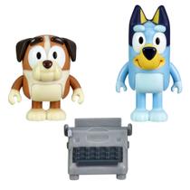 Pacotes com 2 Toy Bluey School Friends: Fun - Winton & Bluey Pacotes com 2 Toy Bluey School Friends: Fun - Winton & Bluey