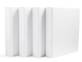 Pacotes de 3 anéis Amazon Basics, pacote com 4, 1,5 polegadas, brancos Pacotes de 3 anéis Amazon Basics, pacote com 4, 1,5 polegadas, brancos