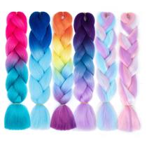 Pacotes de 6 sintéticos Braiding Hair AFNOTE de 24 polegadas para mulheres Pacotes de 6 sintéticos Braiding Hair AFNOTE de 24 polegadas para mulheres