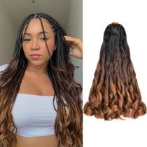 Pacotes de 8 x 8 sintéticos Braiding Hair Vitorish French Curly de 16 polegadas