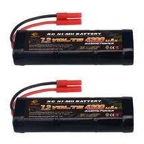 Pacotes de baterias RC melasta 7.2V 4200mAh NiMH, pacote com 2 unidades Redcat