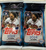 Pacotes de beisebol Topps Series 1 2024 - Monster Box, 2 pacotes