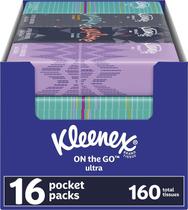 Pacotes de bolso Tissue Kleenex 16x10, brancos, caixa Pacotes de bolso Tissue Kleenex 16x10, brancos, caixa