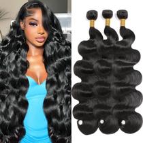 Pacotes de cabelo Amskdum 12A Body Wave 45 50 55cm Brazilian
