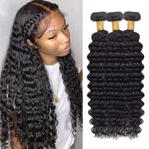 Pacotes de cabelo Boopwine Deep Wave 50cm 3 pacotes brasileiros Pacotes de cabelo Boopwine Deep Wave 50cm 3 pacotes brasileiros