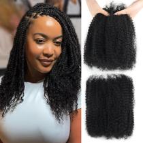 Pacotes de cabelo Carlence Afro Kinky-Curly 40cm 100% cabelo humano