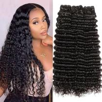 Pacotes de cabelo Chikamlty Deep Wave 12A Brazilian Virgin Hair
