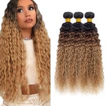 Pacotes de cabelo CnumGunm Ombre Brown 4 to Honey Blonde 27 Pacotes de cabelo CnumGunm Ombre Brown 4 to Honey Blonde 27