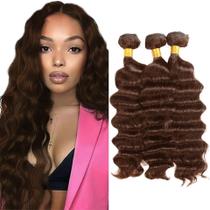 Pacotes de cabelo DiexRlamx Chocolate Brown Loose Deep Wave