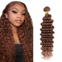 Pacotes de cabelo DiexRlamx Deep Wave Color 30 Brown 34 polegadas
