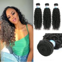 Pacotes de cabelo EMOL Kinky Curly Human Hair 10-14 polegadas 300g