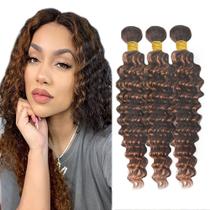 Pacotes de cabelo Freiuoke Deep Wave 26 polegadas Brazilian Virgin