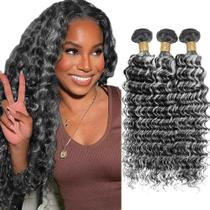Pacotes de cabelo Fridnae Highlight P1B Grey Deep Wave 35-45 cm 300g