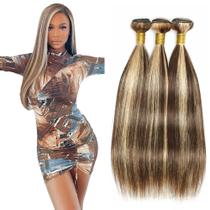 Pacotes de cabelo Fridnae P4/613 em linha reta 40-50cm 3 pacotes
