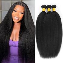 Pacotes de cabelo HAKDTFA Yaki Straight 12A Brazilian 45 50 55cm Pacotes de cabelo HAKDTFA Yaki Straight 12A Brazilian 45 50 55cm