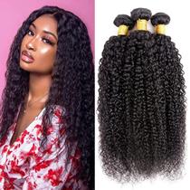 Pacotes de cabelo HeiOwuio Curly Wave Brazilian Remy Human Hair