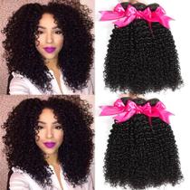 Pacotes de cabelo Hermosa 10A Cabelo humano encaracolado 3 pacotes 30 35 40 cm