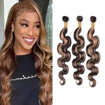 Pacotes de cabelo Hiaplame Highlight 30 32 35 cm Body Wave