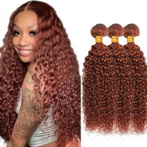 Pacotes de cabelo HuxoWax Brazilian Virgin Human 60-70 cm Cobre Vermelho Pacotes de cabelo HuxoWax Brazilian Virgin Human 60-70 cm Cobre Vermelho