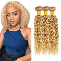 Pacotes de cabelo LadrxADR 613 Blonde P27/613 Kinky Curly 30 35 40cm