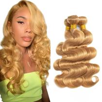 Pacotes de cabelo Ladrxadr Honey Blonde Body Wave 45 50 55cm