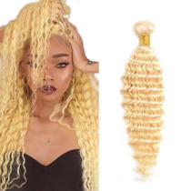 Pacotes de cabelo loiros de ondas profundas AuOkMar 613 Brazilian 20in