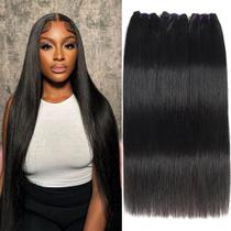 Pacotes de cabelo menalue Human Hair Straight 14cm 16cm 18cm